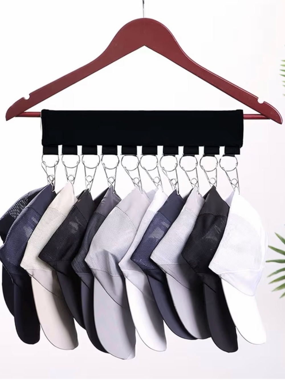 Men's Multi-Cap Hanger Organizer - Black